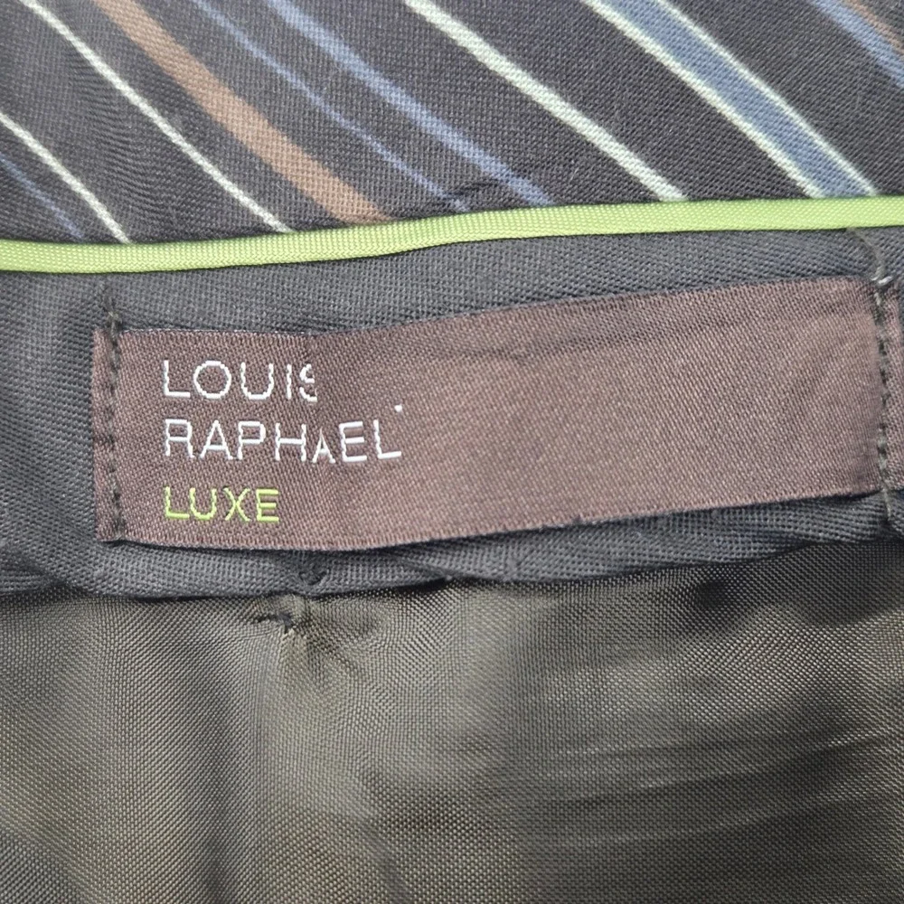 Louis Raphael Dress Pants Mens 36x30 Gray Excellent‎ 100% Worsted Wool Luxe Flat